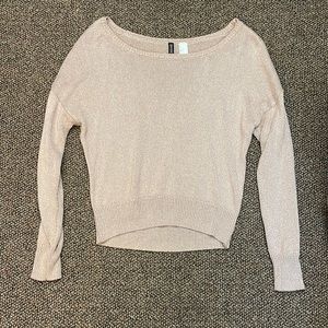 Forever 21 sparkly pink sweater size small